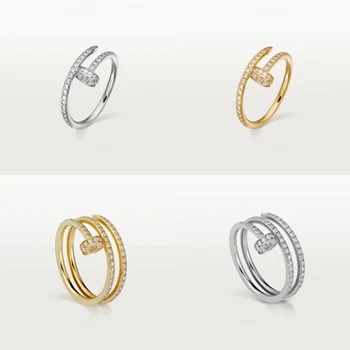 Kvalitetna europska i američka pop-prsten AAA s vijkom za All Star, Moderan fascinantno prsten dijamant-umetak, metak za par blagdanski dar