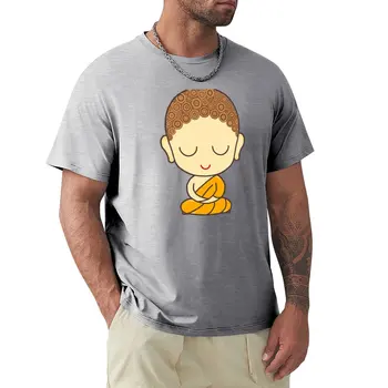 T-shirt Cute Baby Buddha s anime, vrhovima velikih dimenzija, gospodo zabavne majice